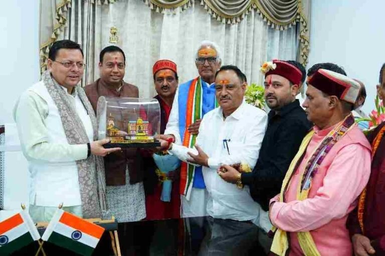 मुख्यमंत्री धामी से बद्री-केदार मंदिर समिति के प्रतिनिधिमंडल ने की मुलाकात, चारधाम यात्रा के सफल, सुचारु और सुरक्षित संचालन के लिए राज्य सरकार का किया आभार प्रकट
